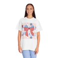 thumbnail image 1 of Coquette 4th of July America Bows Comfort Colors Shirt, 1 of 5