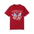 thumbnail image 1 of Coquette 4th of July Bow American Girly  Comfort Colors Shirt, 1 of 5