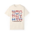 thumbnail image 1 of Coquette 4th of July Bows Comfort Colors Shirt, 1 of 4
