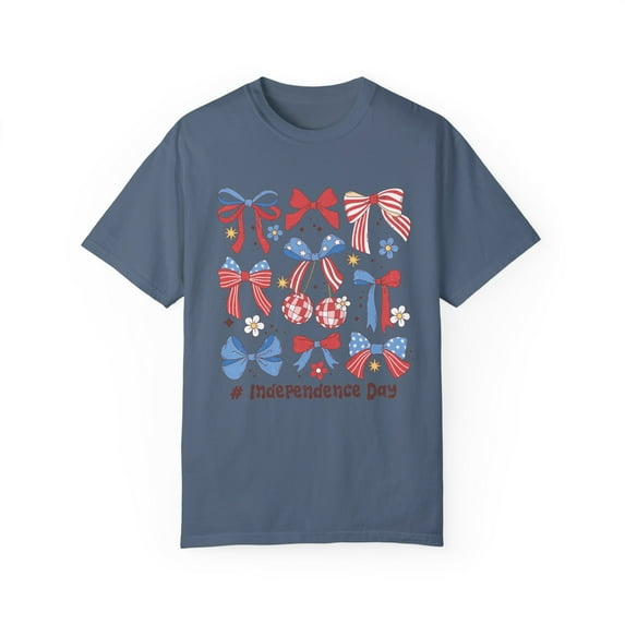 Coquette 4th of July Bows Comfort Colors Shirt