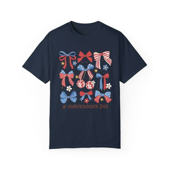 Coquette 4th of July Bows Comfort Colors Shirt