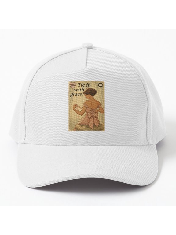 Coquette Aesthetic Baseball Hat, Tie It With Grace Ribbon Statement Design, Classic Cap
