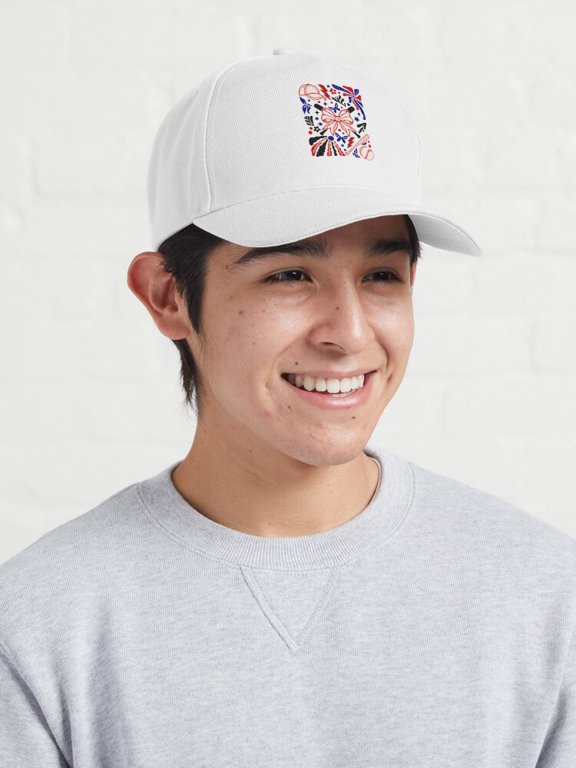Coquette Baseball Bow Baseball Cap, Red White Blue Retro Softball Aesthetic Hat
