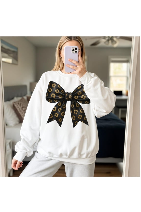 Coquette Black Gold Bow, Floral Bow Shirt, Coquette Aesthetic, Trendy Coquette Bow Sublimation, Preppy Bow798 Tshirt All Size S-5XL