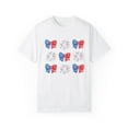 thumbnail image 1 of Coquette Bow 4th of July Fireworks Comfort Colors Women's Shirt, 1 of 7