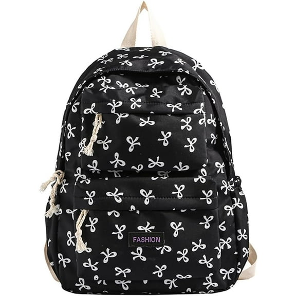 Coquette Bow Backpack Cute Kawaii Laptop Backpack Aesthetic Travel Daypack for Women Bow Rucksack