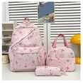 thumbnail image 1 of Coquette Bow Backpack for Women Pink Bow 3pcs Backpack Set Kawaii Backpack Large Capacity for College Middle High School Casual Travel Daypack,Pink, 1 of 4