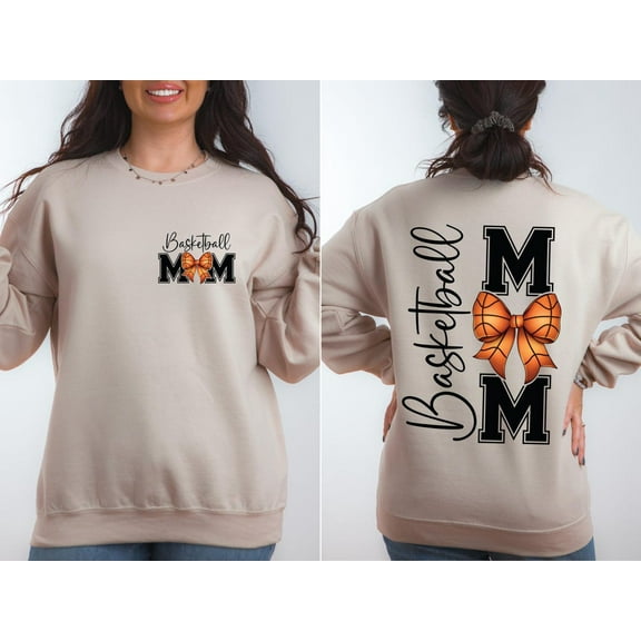 Coquette Bow Basketball Mom Shirt, Basketball Mom Sweatshirt, Mother's Day Shirt,Mothers Day Gift,Mom ,Sport Mom Shirt,Basketball Mama TSHIRT All Size S-5XL
