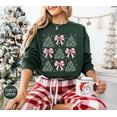 thumbnail image 1 of Coquette Bow Christmas Sweatshirt, Christmas Tree Shirt, Vintage Christmas Sweatshirt, Girly Christmas Sweater, Coquette Bow Sweater, 1 of 5