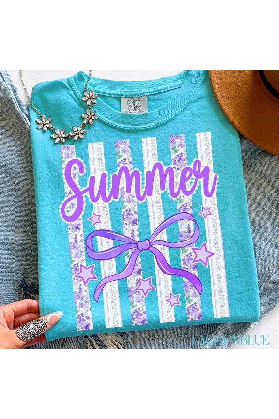 Coquette Bow Summer Shirt Beach Life Tshirt Trendy Vacation Gift Summer Graphic Tee