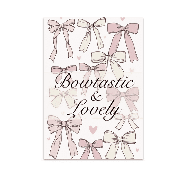 Coquette Bow Wall Art - Teen Bedroom Decor - 13x19 Poster Print