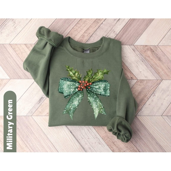 Coquette Bow Winter Sweatshirt for Women Sweatshirt Womens Winter Sweater Womens Sweatshirts Womens Winter Sweatshirt-5 Tshirt All Size S-5XL