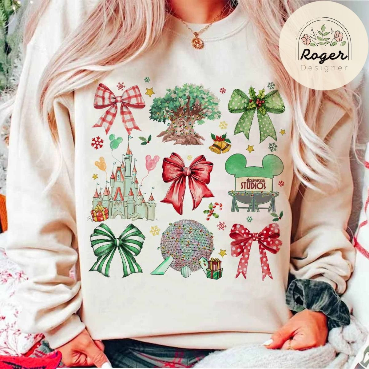 Coquette Bows Walt Disney World Christmas Shirt, Mickey's Very Merry