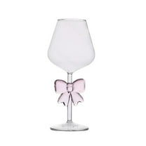 Coquette Champagne Glasses with Pink Bow - Reinforced Stem Clear Glassware for Weddings, Engagements & Special Occasions - Set of 4