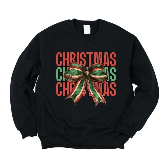 Coquette Christmas Stacked - Women's Graphic Sweatshirt