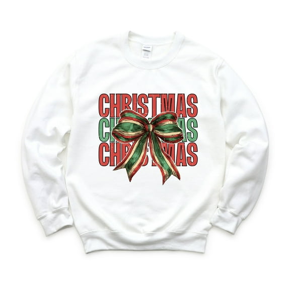 Coquette Christmas Stacked - Women's Graphic Sweatshirt