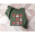 thumbnail image 1 of Coquette Christmas Sweatshirt, Santa Coquette Sweater, Christmas Tree Sweatshirt, Retro Christmas Sweatshirt, Christmas Gift Sweatshirt, 1 of 5