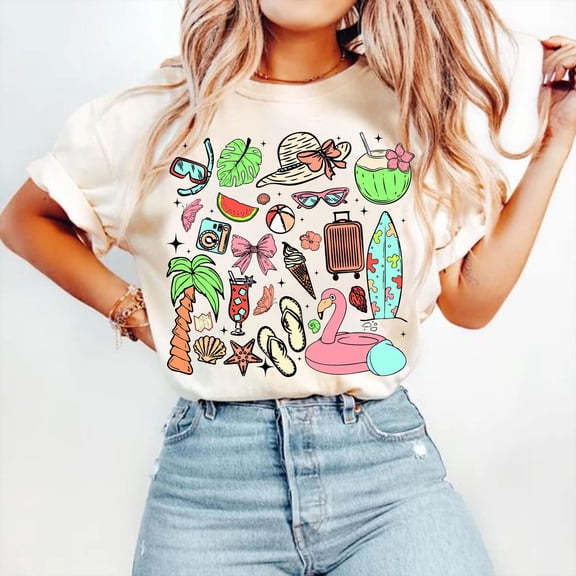 Coquette Clam Pearl Bow T-Shirt, Coastal Seashell Starfish Shirt, Preppy Summer Vibes Pink Clam Tee, Summer Beach Shirt, Girly Summer Shirt