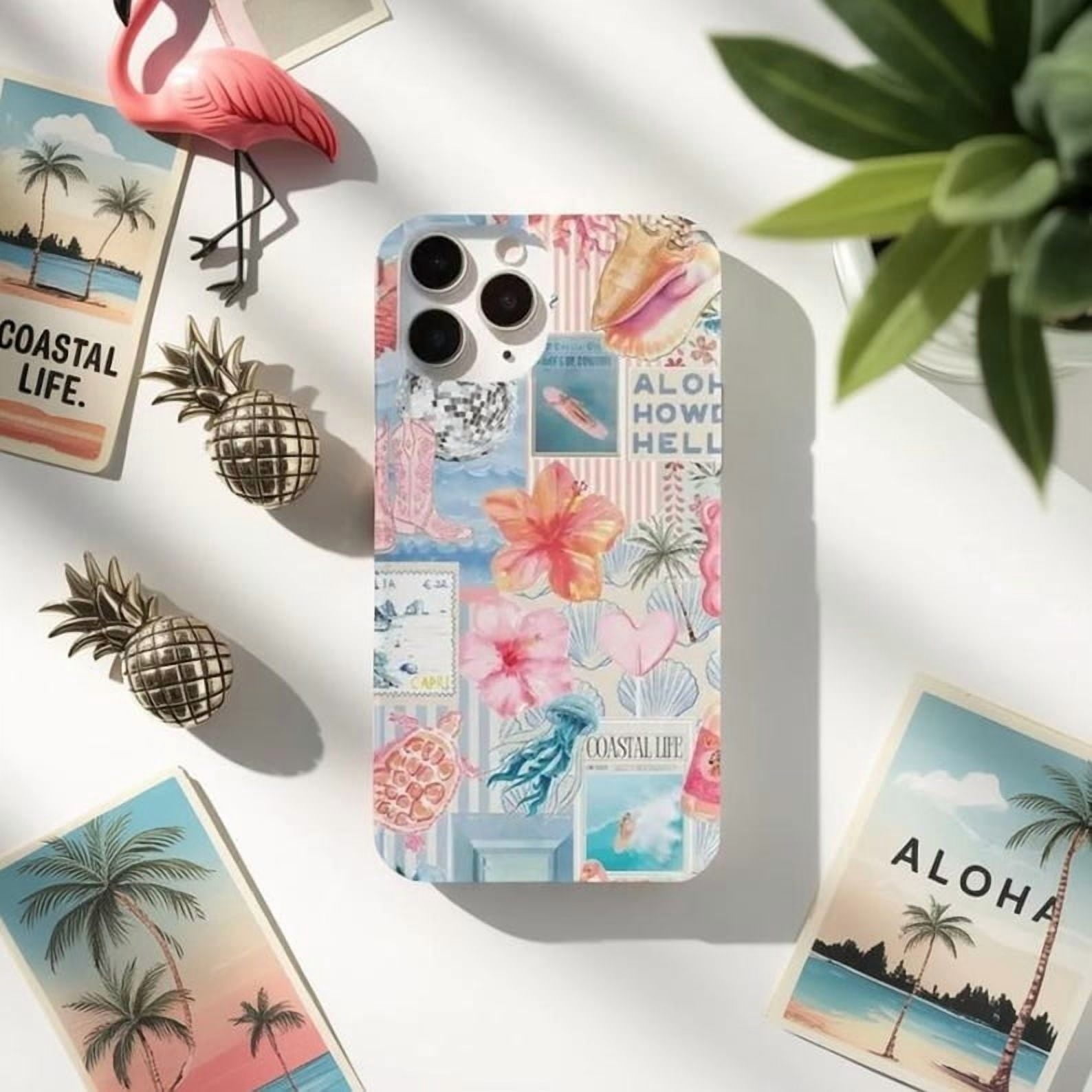 Coquette Coastal Phone Case for iPhone 11 to 16 Summer Vibes Beach — free download