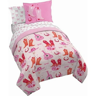 Coquette Cowgirl 7 Piece Full Size Comforter Set with Shams - Trendy Teen Bedding Décor