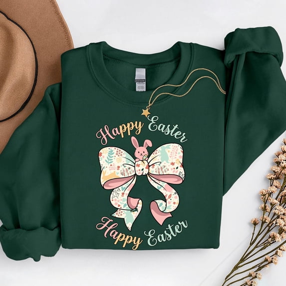 Coquette Easter Bow – T-Shirt, Hoodie & Sweatshirt – Easter Apparel – Spring Festivities