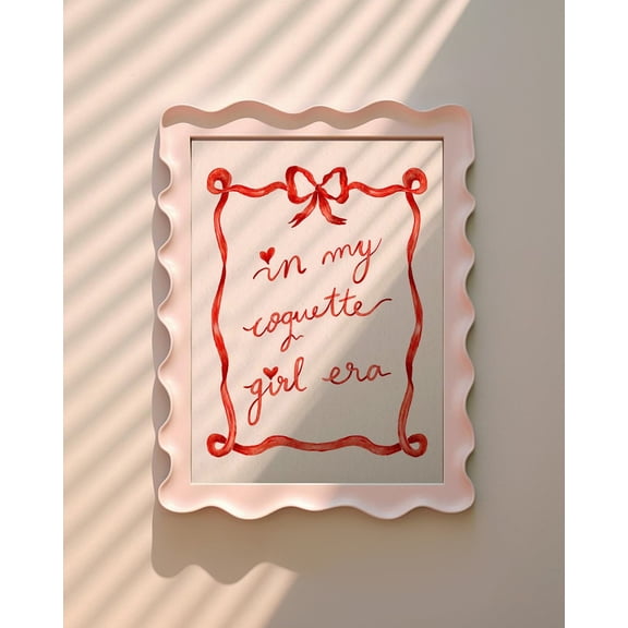 Coquette Era Girly Colorful Wall Art, Unframed Paper Poster 16x20in