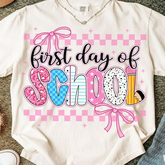 Coquette First Day Of School T-shirt, Back To School Shirt, Teacher Shirt, Preppy Back To School Shirt, School Shirt, First Day Of School Shirt Shirt TH300513