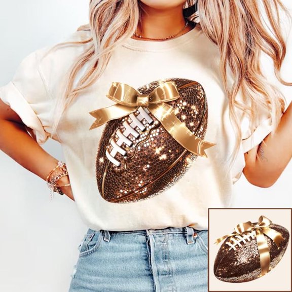 Coquette Football, Football Bow, Football mom, Football, Game Day, Fall Football, Football Season, Sports TSHIRT All Size S-5XL