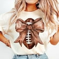 thumbnail image 1 of Coquette Football T-shirt, Football Bow T-shirt, Football Mom T-shirt, Football T-shirt, Game Day T-shirt, Fall Football T-shirt, Football Season T-shirt, Sports T-shirt., 1 of 5