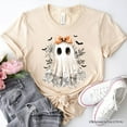 thumbnail image 1 of Coquette Ghost T-Shirt, Cute Halloween Tee for Girly Ghouls, 1 of 6
