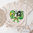 thumbnail image 1 of Coquette Gigi Bow St Patrick&rsquo;s Day T-Shirt, Green Lucky Shamrock Clover Tee, 1 of 10