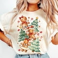 thumbnail image 1 of Coquette Gingerbread Christmas T-Shirt – Cute Tree Cake, Pink Bow and Merry Holiday Aesthetic for Women and Kids Who Love Sweet Festive Style, 1 of 5