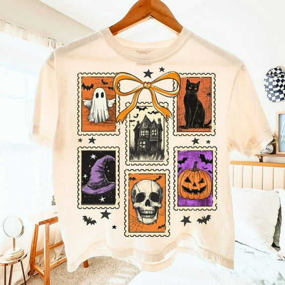 Coquette Halloween Fall Ghost Boho Shirt Girly Pink Pumpkin Shirt Boho Floral Fall Shirt Halloween Shirt Spooky Season Shirt Popular Now