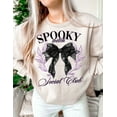 thumbnail image 1 of Coquette Halloween Sweatshirt, Goth Girly Shirt with Witchy Skeleton and Vintage Aesthetic , Spooky Season Fall Outfit for Trendy Girls, 1 of 5