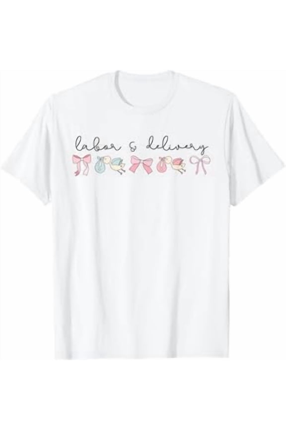 Coquette Labor and Delivery Nurse Grad Baby Ob RN Nursery T-Shirt