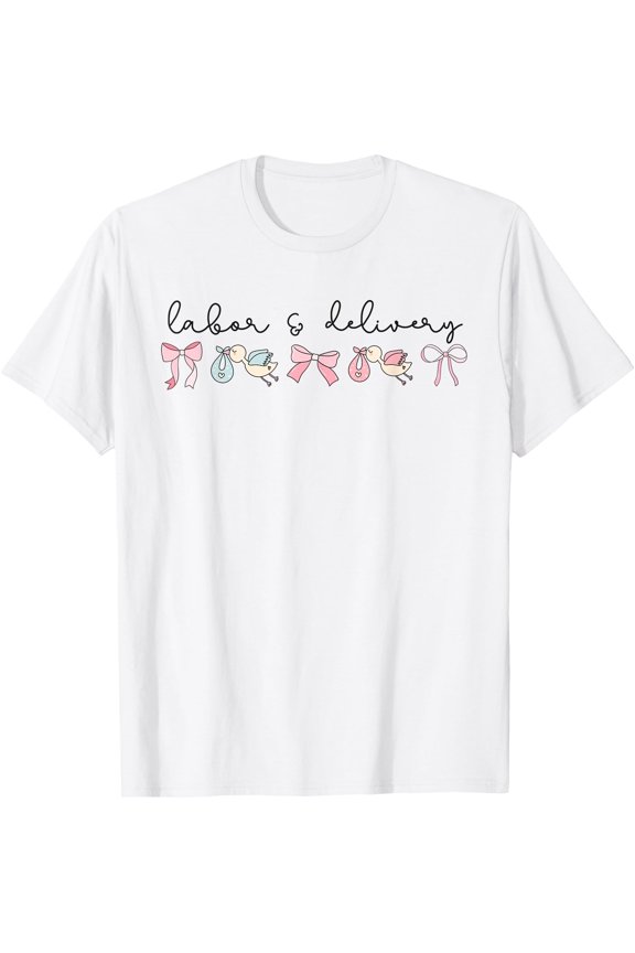 Coquette Labor and Delivery Nurse Grad Baby Ob RN Nursery T-Shirt