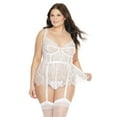 thumbnail image 1 of Coquette - 7215X - Lace Bustier - WHITE, 1 of 3