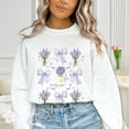 thumbnail image 1 of Coquette Lavender sweatshirt Cottagecore Botanical Flower shirt Gardener mom sweater women mothers day birthday Sweatshirt All Size S-5XL, 1 of 5