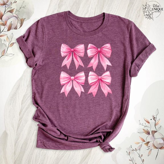 Coquette Mama Pink Bow Shirt Coquette Pink Mom Shirt, Mom Birthday Shirt, Coquette Mothers Day Tee, Coquette New Mom Shirt, Coquette Mom Tee, Full Size S-5XL