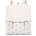 thumbnail image 1 of Coquette Mini Backpack Floral Backpack Preppy Leather Backpack Cute Purse Kawaii Bag Purse Coquette Stuff (white A), 1 of 7