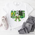thumbnail image 1 of Coquette Mini Clover Bow St Patrick&rsquo;s Day T-Shirt, Green Lucky Shamrock Clover Tee, 1 of 9
