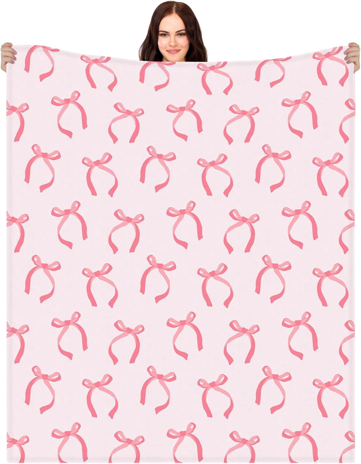 Purple Mardi Bow Cozy Blanket main image 0