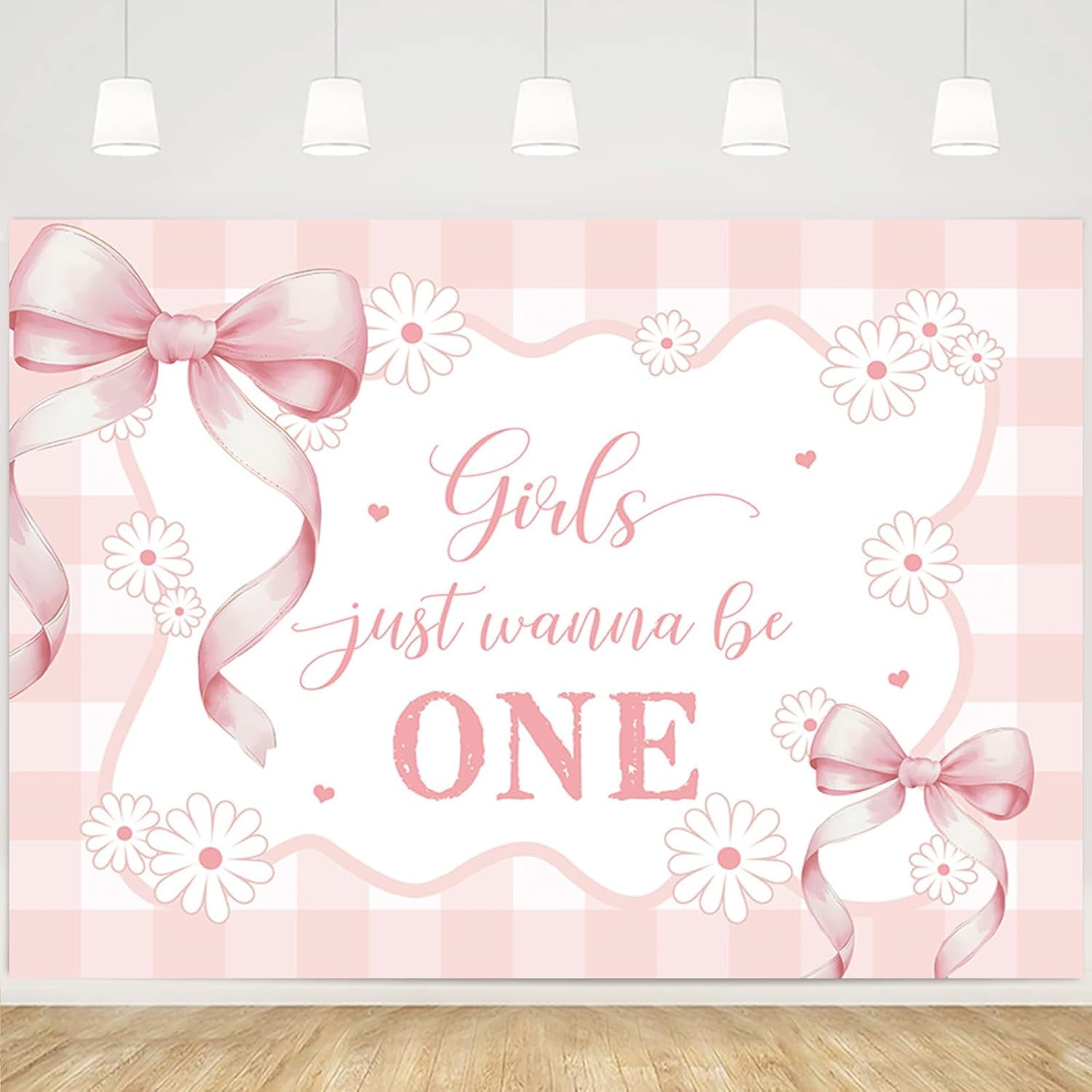 Innovoscape Pink Bow 1st Birthday Gift Bags – “Girls Just Wanna Be One” Theme For Baby Girl Party Favors