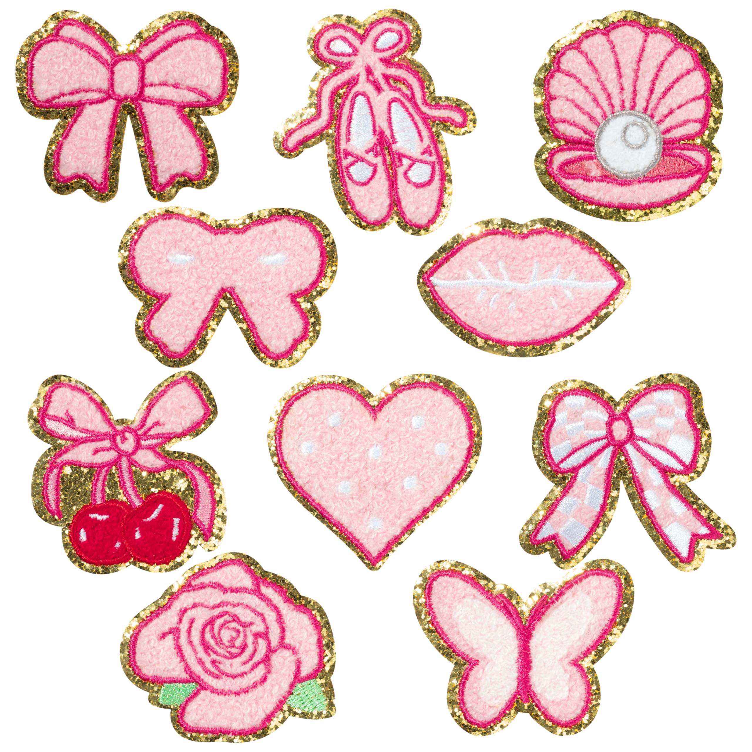 3pcs Unicorn Iron On Patches - Embroidered Applique For Clothing, Jackets, Backpacks (Pearlescent Lip Gloss Design) - View #4