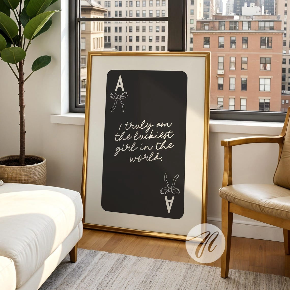 Coquette Playing Card Wall Art Print, Affirmation Room Decor - Walmart.com