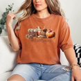 thumbnail image 1 of Coquette Pumpkin T-Shirt, Fall Basics Shirt, Autumn Coffee Tee, Retro Fall Season Shirt, Cute Pumpkin Bow Tee, 1 of 5
