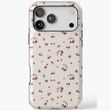 Coquette Red Cherry Fruit Pattern Cute Aesthetic Art iPhone Case 11 ...