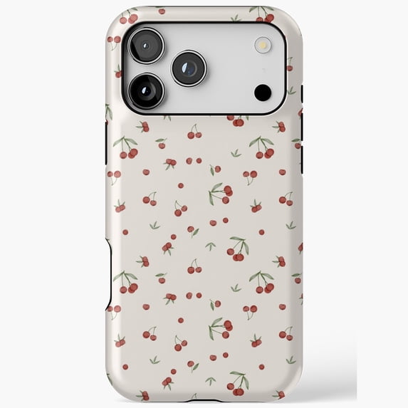 Coquette Red Cherry Fruit Pattern Cute Aesthetic Art iPhone Case 11 ...