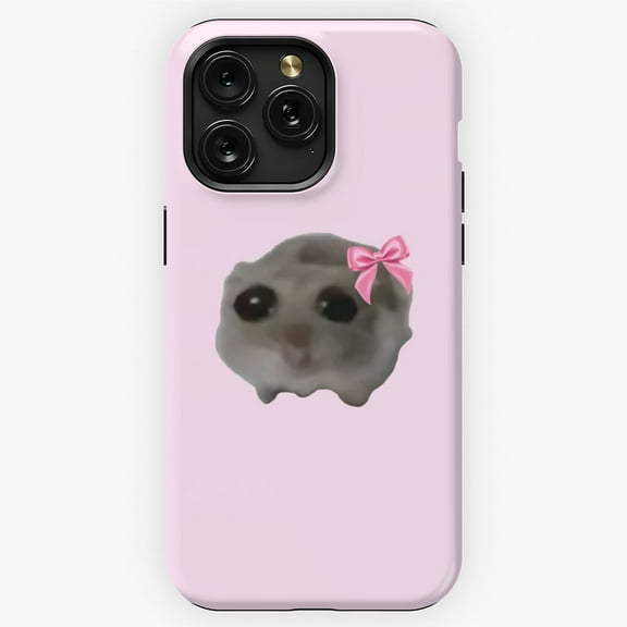 Coquette Sad Hamster Cute Meme Design iPhone Case 17 11 12 13 14 15 16 Pro Max