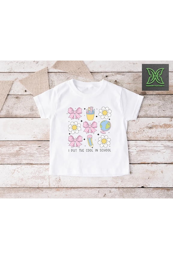 Coquette School Supplies Shirt,Floral School Tee, Retro Back to School Shirt, First Day of School Gift, Pre Kindergarten Tshirt Sweatshirt All Size S-5XL